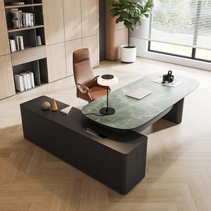 Modern Boss Executive Manager Table de <span class=keywords><strong>bureau</strong></span> du PDG Mobilier de <span class=keywords><strong>bureau</strong></span> design en verre en forme de L pour le <span class=keywords><strong>bureau</strong></span> du <span class=keywords><strong>directeur</strong></span> - Product Image 1