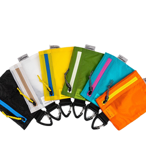 Hikeman Nylon <b>Storage</b> Pouches with Carabiner Single <b>Unit</b> Waterproof Ultralight Outdoor <b>Camping</b> Hiking Multi-Color - Product Image 1