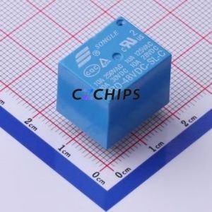 SRD-48VDC-SL-C Power Relay Through hole Component (THT),15.6x19.2mm Relay 48V 1 Changeover: 1C (SPDT-Changeover)::: 5 250V-AC - Product Image 1