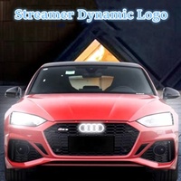 285mm 273mm 192mm 202mm rejilla delantera RearTrunk anillos insignia emblema logo pegatina para AUDI A1 A3 A4 A5 A6 S3 S4 S5 S6 RS3 RS4 RS5