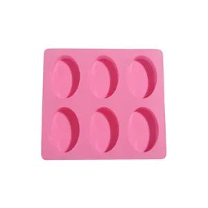 硅胶柔性矩形肥皂模具手工皂制作工具食品级心形肥皂托盘模具