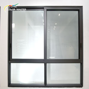 Ventanas Corredizas de Aluminio de 3 Vías con Mosquitera de Acero Inoxidable, Diseño Moderno para Sala de Estar, Cocina y Baño - Product Image 1