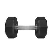 Juego de Mancuernas Hexagonales de Goma Comerciales Antideslizantes para Entrenamiento con Pesas Libres, Equipo de Gimnasio para Ejercicios de Fuerza y Fitness