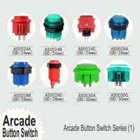 Bouton poussoir d'arcade transparent Wintai-Tech Chine avec LED et micro-interrupteur momentané 100 mm