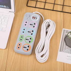 Enchufe universal transfronterizo superventas, <span class=keywords><strong>regleta</strong></span> de enchufes estilo europeo, tipo orificio universal, luminoso, el más vendido en África, colorido, 20 unidades. - Product Image 5
