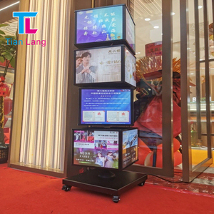 TIANLANG กล่องไฟ LED แบบลูกบาศก์หมุนได้4ด้าน, กล่องไฟโฆษณา UV สำหรับการแสดงผลกลางแจ้งเพื่อการมองเห็นที่มีประสิทธิภาพ - Product Image 3