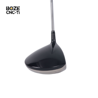 Tête de driver de golf en titane GR5 forgé CNC OEM ODM, driver de golf léger poli miroir pour l'entraînement et la compétition de golf