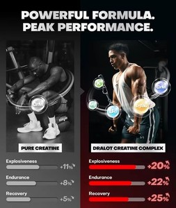 Bonbons gélifiés véganes à la créatine ODM sans sucre, complément pré-entraînement pour adultes, pour les passionnés de fitness en salle de sport, avec des bienfaits pour la croissance musculaire - Product Image 5