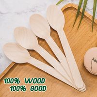 Emballage personnalisé, couverts en bois jetables, ustensiles compostables en vrac, faible MOQ pour les petites entreprises