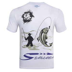 เสื้อเชิ้ตตกปลาแขนสั้นผ้าไหมน้ำแข็ง 100% สำหรับผู้ชาย ป้องกันแสงแดด UPF50 สีพื้น - Product Image 2