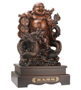 Statue de <span class=keywords><strong>bouddha</strong></span> de couleur en bois porte-bonheur, Offres Spéciales de <span class=keywords><strong>bouddha</strong></span> de sac d'<span class=keywords><strong>argent</strong></span> - Product Image 1