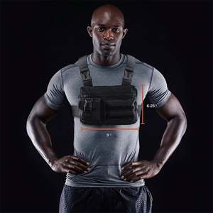 OEM Custom Logo Tactical Inspired Sports Utility Chest <b>Pack</b> Rig Pouch <b>Vest</b> Chest Bag for <b>Men</b> Workouts Cycling Hiking - Product Image 3