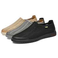 Mocassins pour hommes Chaussures Penny Mocassins Bas à enfiler Tissu Air Mesh Marche Chaussures Baskets Homme Léger Été Respirant