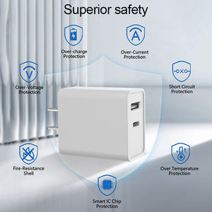 ที่ชาร์จติดผนังลดราคาพิเศษ 20w Max ช่องเสียบคู่ Type A+C สำหรับชาร์จโทรศัพท์มือถือและอุปกรณ์อิเล็กทรอนิกส์อื่นๆ - Product Image 3