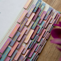 Fournitures de journalisation biblique Design floral Onglets laminés mats du Nouveau et de l'Ancien Testament Onglets d'index bibliques