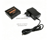 Penjualan Langsung Pabrik Buatan China Splitter 1-in-2-out 1x2 HDMI Splitter dengan Layar Terpisah 4K