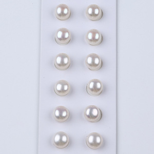 Cuentas de Perlas de Agua Dulce Naturales de Zhuji, Blancas y Rosas, Cuentas Sueltas para DIY, Anillos, Pendientes, Cuentas Mantou, Medias Perforadas - Product Image 2