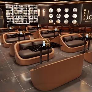Muebles Personalizados para Cafeterías y Bares: Sofás de Estilo Industrial <span class=keywords><strong>Chic</strong></span> con Mesas - Product Image 1