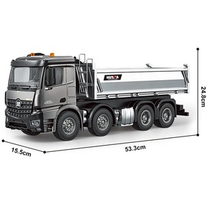 フイナ 1536PRO 1/14スケール 合金製 ラジコン ダンプトラック 13チャンネル リアルな荷降ろし動作とサウンドエフェクト付き - Product Image 4