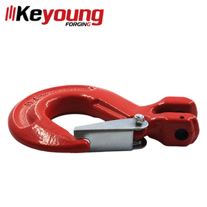 Crochet de grue en acier allié pour gréement de marque Keyoung, crochet à œil forgé avec loquet moulé, finition peinte, origine Chine, pour applications pétrolières et gazières - Product Image 6