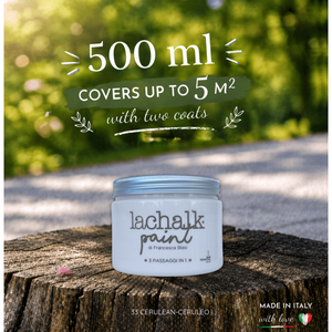 33 CERULEAN 500 ml LaChalk the evolution of <b>chalk</b> paint Where <b>chalk</b> meets resin: Hybrid <b>Chalk</b> Resin Paint made in Italy - Product Image 2