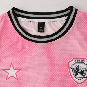 Tank Top Fitness Pink 2-Piece Preppy Unisex Y2K dengan Grafis Cetak Heat-Transfer, Bernapas, Cepat Kering, dan Personalisasi Streetwear - Product Image 3