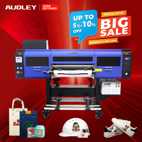Imprimante UV DTF grand format Audley 3* I3200 60 cm, multicolore, impression 3D, imprimante d'étiquettes pour petites entreprises, logo personnalisé, A1 A4, 1 an