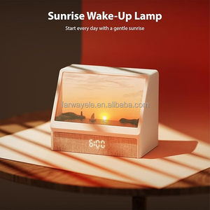 <span class=keywords><strong>Réveil</strong></span> <span class=keywords><strong>avec</strong></span> simulation du lever du soleil pour chambres à coucher, machine à bruit blanc, animation créative du lever du soleil simulé, lampe de <span class=keywords><strong>réveil</strong></span> et lampe coucher de soleil - Product Image 4