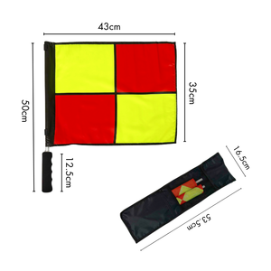 Fabricante profesional Bandera de árbitro de poliéster ligero Banderas giratorias de juez de línea - Product Image 5