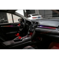 Kit de garnitures en fibre de carbone pour Honda Civic 10ème génération, éclairage intérieur de voiture, mise à niveau de l'éclairage d'ambiance LED