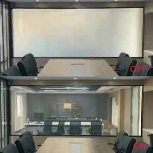 PDLC autoadesivo Smart pellicola di vetro moderno PET Magic Glass per edifici per uffici decorativi e funzionali per un Look elegante - Product Image 3