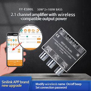 Module amplificateur audio Bluetooth 2.1 canaux XY-E100L avec contrôle des aigus et des graves par application pour subwoofer - Product Image 2