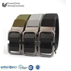 Venta al por mayor de cinturones de tela de nailon informales y elegantes para hombres, mujeres y niños, hebillas de aleación de diseño ajustables duraderas-Descuentos a granel disponibles - Product Image 1
