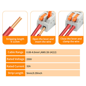 Tự làm đi D1-<span class=keywords><strong>2</strong></span> 1 trong <span class=keywords><strong>2</strong></span> ra mini nhanh Dây cáp kết nối phổ nhỏ gọn Splitter Dây dẫn điện Push-in khối thiết bị đầu cuối - Product Image 2