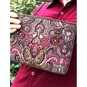 Bolso <span class=keywords><strong>de</strong></span> mano <span class=keywords><strong>de</strong></span> flores para mujer, Cartera <span class=keywords><strong>de</strong></span> lujo para <span class=keywords><strong>fiesta</strong></span>, con cuentas <span class=keywords><strong>de</strong></span> cristal florales, bolso <span class=keywords><strong>de</strong></span> noche - Product Image 6