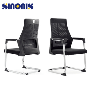 Chaise de bureau Sinonis noire ergonomique en maille confortable pour le travail - Product Image 4