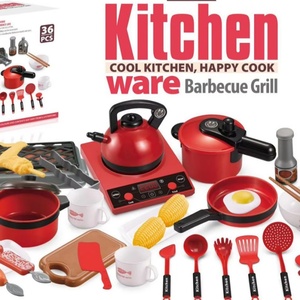 Juguete de Cocina para Niños, Juego de Cocina Educativo de Plástico Real, Utensilios de Simulación, Cocina de Inducción, Juguete de Estufa - Product Image 2