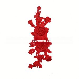 Fabricante de Venta Directa, 25 Colores Disponibles, Parches de Flores Bordados en 3D, Parches de Flores con Lentejuelas - Product Image 5