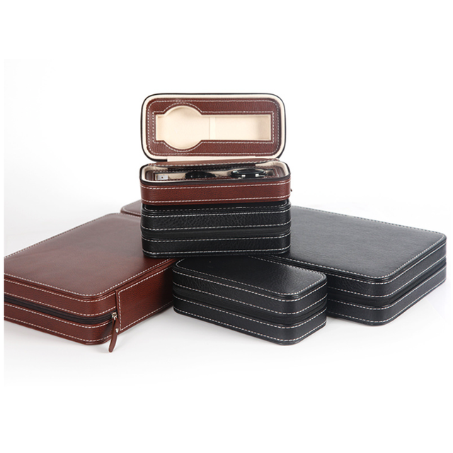 SHBC Factory Customized Fashion Luxury Leather Watch Roll Boxes & Cases