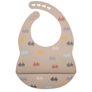 Diskon besar-besaran Bib mangkuk silikon Bib bayi kustom Bib pelangi - Product Image 2