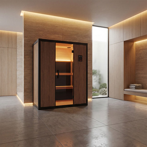 Sauna infrarouge lointain pour 4 personnes, en bois de cèdre de luxe, pour <span class=keywords><strong>spa</strong></span> et bien-être à domicile - Product Image 3