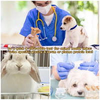 Réfractomètre clinique vétérinaire portable 3-en-1 J&R pour test d'urine, de sérum et de protéines chez le chien et le chat, avec ATC et mise au point réglable