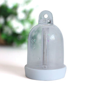 Personalizado DIY imagen insertar marco de fotos de plástico Bola de agua llavero pendamt recuerdo regalo mini pequeño <span class=keywords><strong>gobe</strong></span> de nieve - Product Image 2