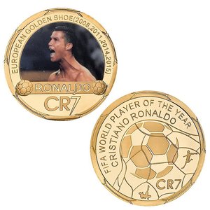 Moneta Numismatica Rotonda da 4 cm <span class=keywords><strong>Serie</strong></span> Sportiva (Calcio, Basket) in Smalto Oro e Argento, 800 Tipi, Confezione in Guscio <span class=keywords><strong>di</strong></span> Plastica, OEM Disponibile - Product Image 3