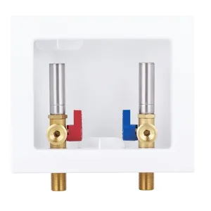 Washing Machine Outlet Box With Water Hammer Arrestor