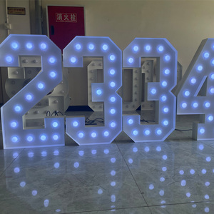 Hongsen - Letras Decorativas LED RGB Gigantes Personalizadas para Exteriores e Interiores, Letras de PVC y Metal de <span class=keywords><strong>4</strong></span> Pies para Bodas y Fiestas - Product Image 5