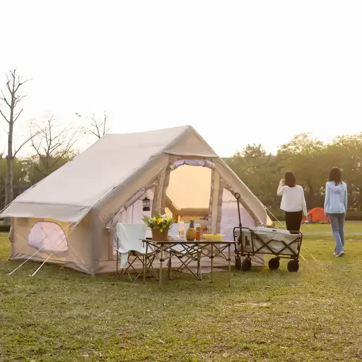 Su geçirmez şişme ev hava çadırı açık şişme kamp çadırı