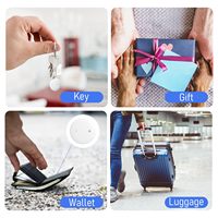 Mini traceur GPS intelligent en plastique pour animaux de compagnie, chiens, portefeuilles, bagages, clés - Localisateur intelligent MFi Find My ITag Air avec suivi en temps réel
