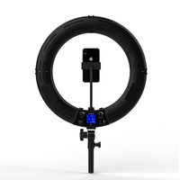 Éclairage photographique : Anneau lumineux LED dimmable haut de gamme de 18 pouces pour YouTube, TikTok, diffusion en direct, maquillage et tournage vidéo