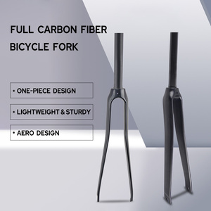 Horquilla de Bicicleta de Carretera de Carbono, Carbono 700*25c Máx., Diseño Aerodinámico, Horquilla de Fibra de Carbono Ligera y Robusta - Product Image 4